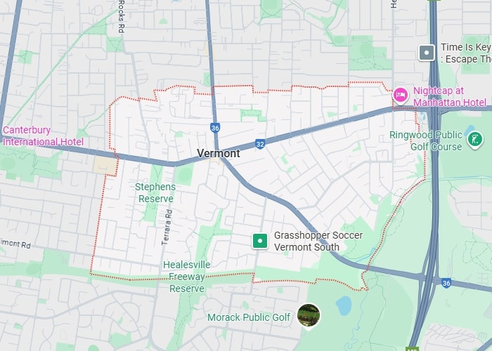 Gardener Vermont map area